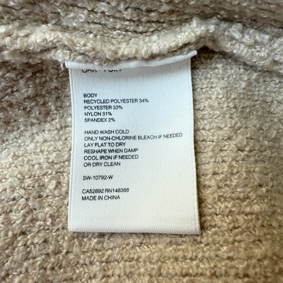 NEW Oak + Fort Knit Style Tan Crop Top Size S - Picture 4 of 4